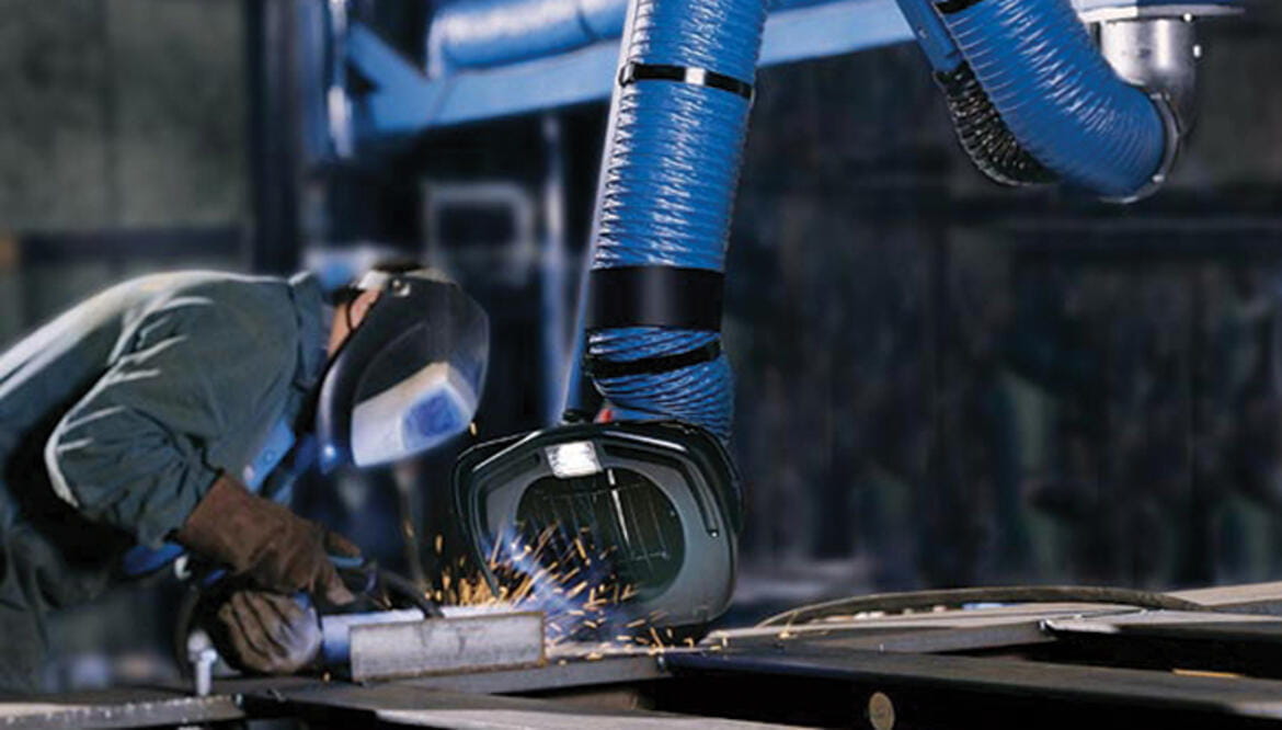 سیستم های مدار باز تهویه هوا هود بازویی صنعتی